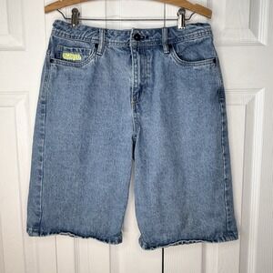 Empyre Denim Shorts Fits 26 Blue Light Wash Relax Jorts Casual Skate Y2K